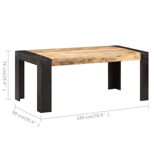 Rustika Rowe -  Dining Table 180x90x76 cm Solid Mango Wood